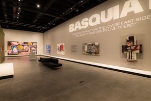 Exhibition view: [Jean-Michel Basquiat][0], _Pop Masters: Art from the Mugrabi Collection_, New York, HOTA Gallery, Gold Coast (18 February–4 June 2023). Courtesy HOTA Gallery.


[0]: https://ocula.com/artists/jean-michel-basquiat/